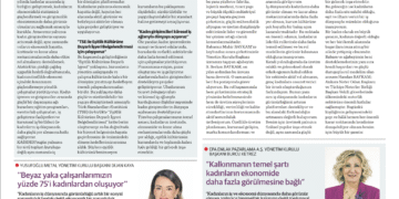 KAİSDER EKONOMİ GAZETESİ’NDE